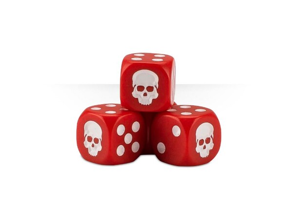 Dice Cube Red - 20 stk 20 terninger til Warhammer 40K/Sigmar 